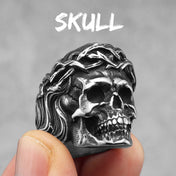 Religion Jesus Skull Ring — Stainless Steel
