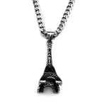 Steel Pendant 316L Paris Eiffel Tower Street