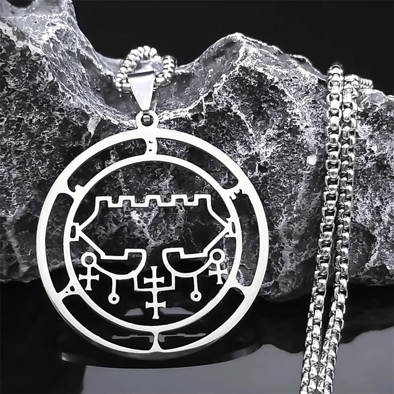 Sigil Lucifer Pendant Necklace — Stainless Steel