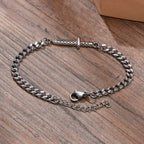 Sword Dagger Chain Link Bracelet — Stainless Steel