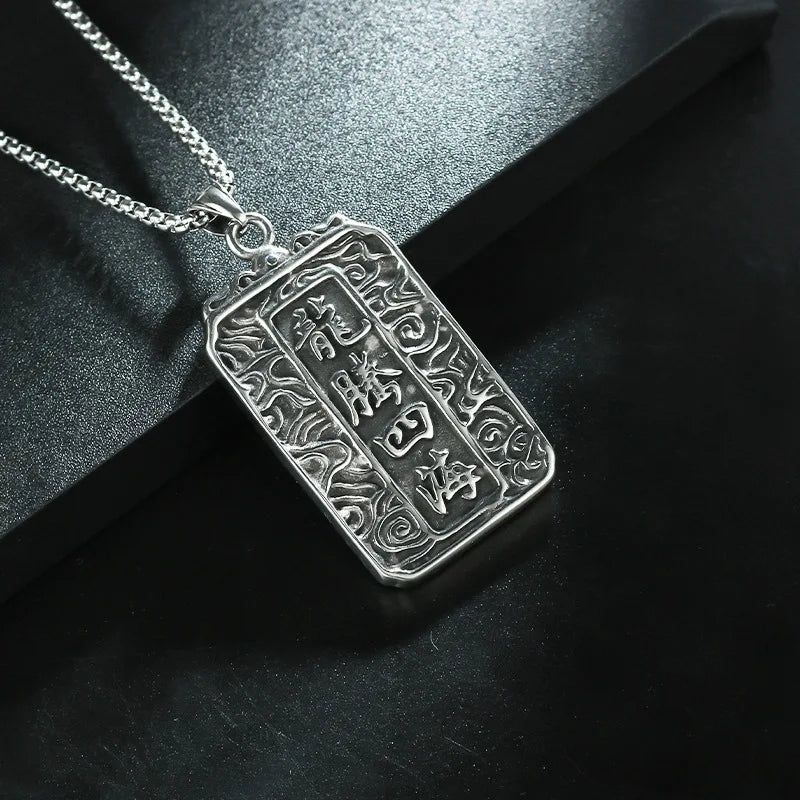 Dragon Zodiac Steel Pendant Head Vintage
