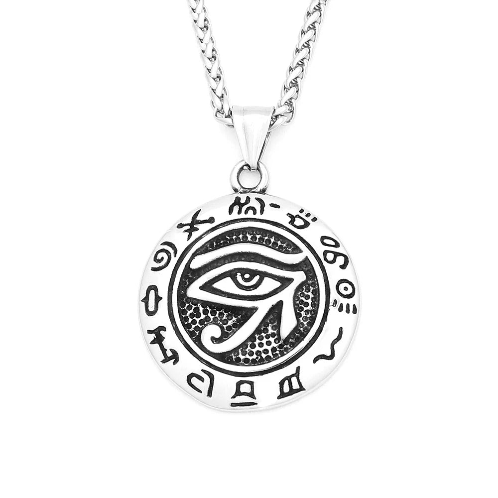 Egyptian Eye of Horus Pendant — Stainless