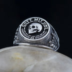 Skull Gott Ring — 925 Silver