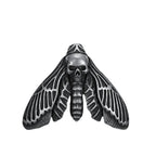 Skull Butterfly Moth Pendant — Stainless