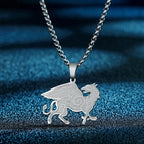 Anglo-Saxon Griffin Pendant Necklace — Stainless Steel