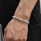 Iced Out Tennis Bracelet Thorn CZ