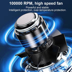 New Portable Waist Fan with USB Charging Long Battery Life and Clamp Design for Outdoor Construction and Summer Use