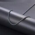 Rope Chain Necklace Two-Tone Stainless Steel 3MM
