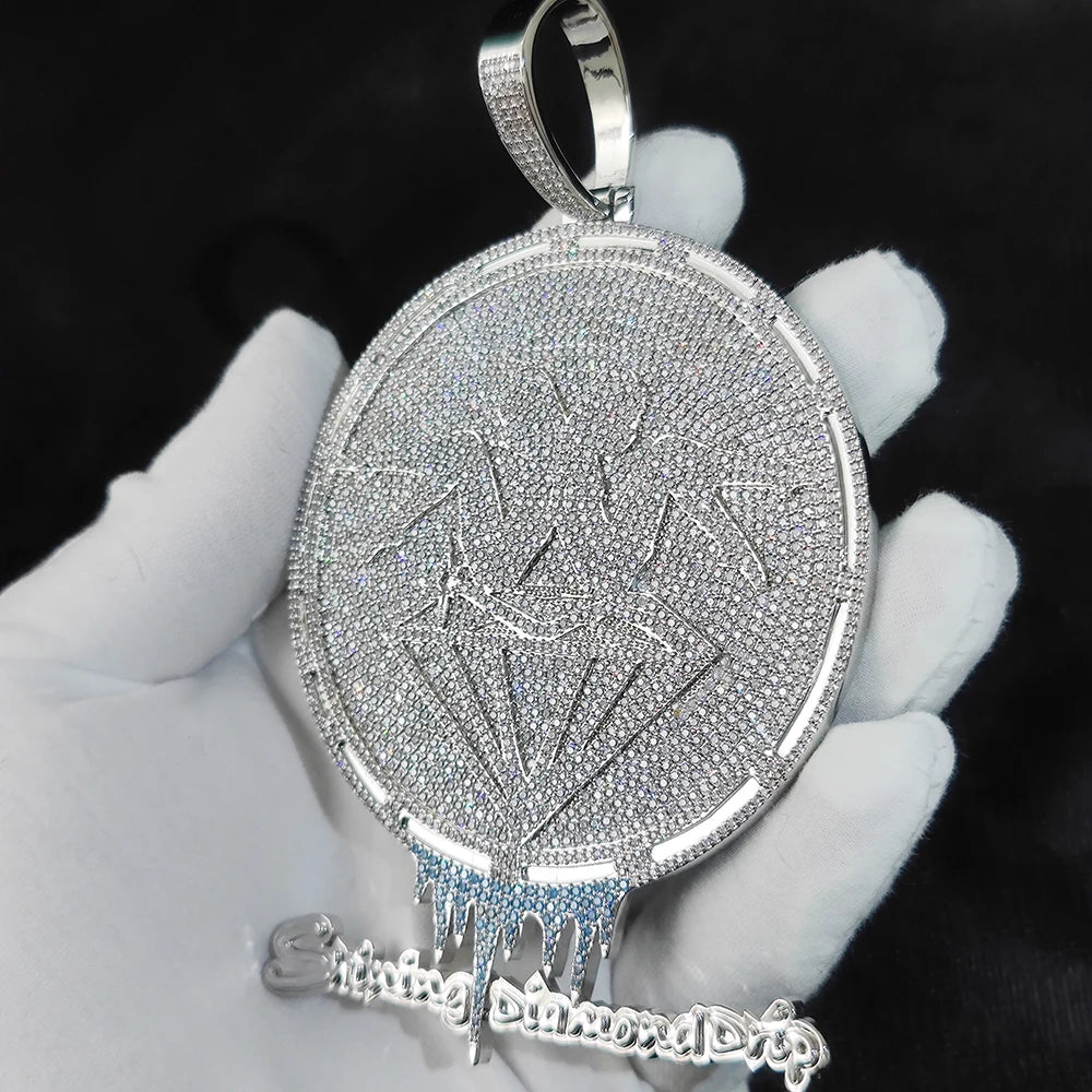 Letter Pendant Necklace Stainless Steel