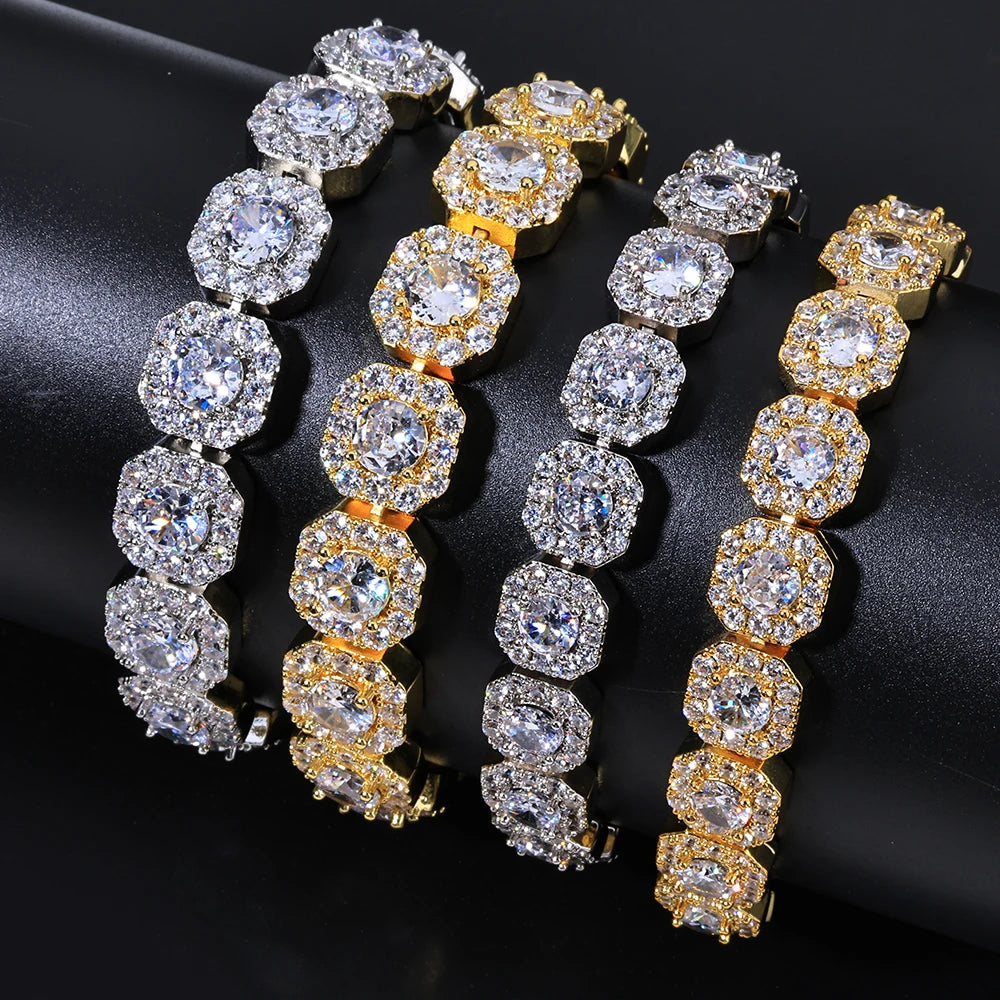 Tennis Chain Necklace Stainless Steel 10/12MM