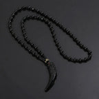 Design Wolf Tooth Pendant Sweater Chain Temperament Couple Men Necklace Chinese Style Necklace Fashion Jewelry Girl Necklace