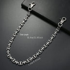 Punk Rock Cross Wallet Chain Necklace — Zinc Alloy