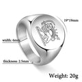 Iran Lion and Sun Finger Ring Stainless Steel Custom Ring for Men Women Laser Engraving Rings Persian Souvenir Series