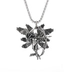 Delicate Antique Silver Color Seraph Prayer Good Luck Necklace Pendant Men Women Anniversary Amulet Jewelry Gift