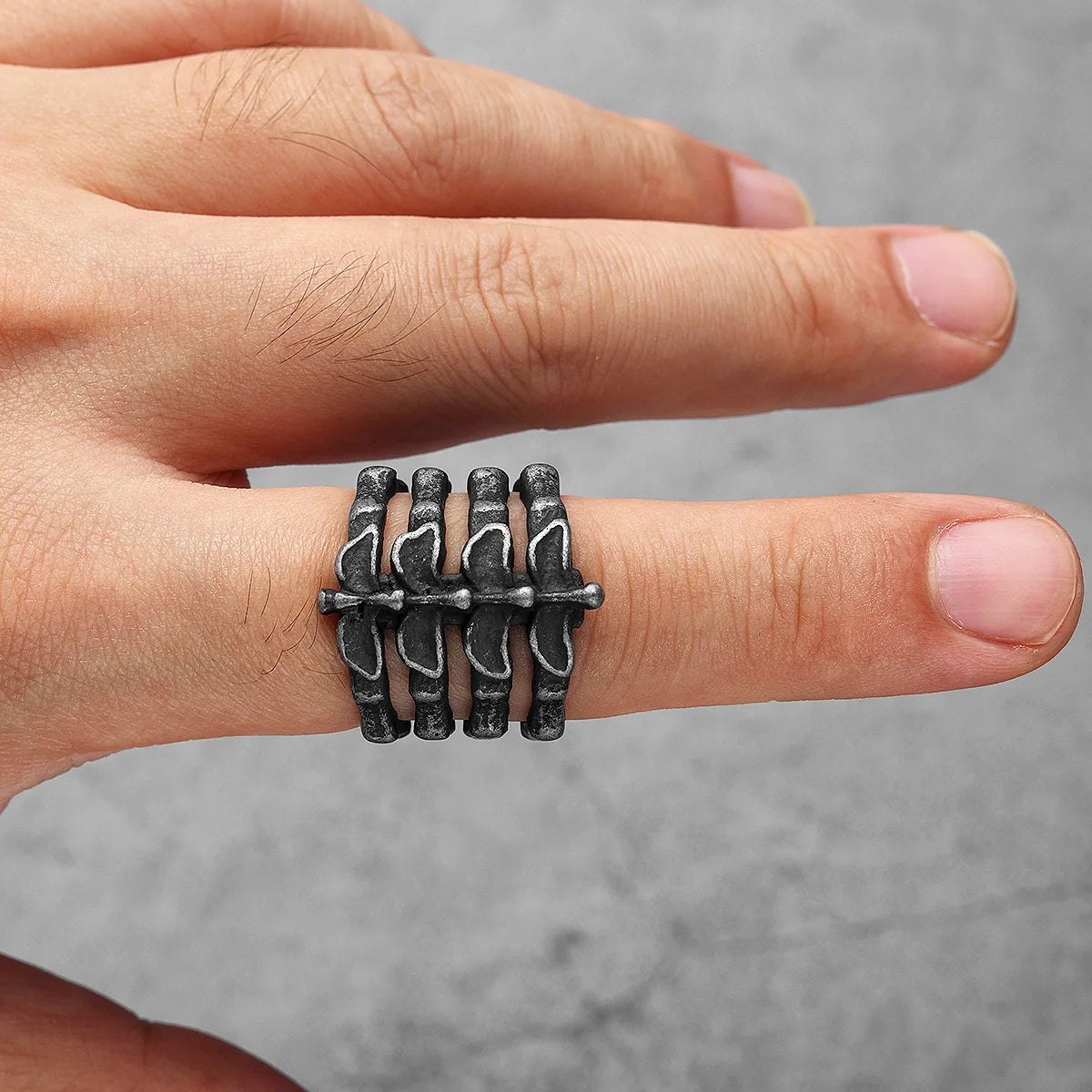 Spine Ring — Stainless Steel