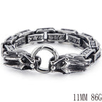 Solid 316L Stainless Steel Dragon Men Bracelet for Man Casting Men's Bracelets Jewelry Retro Gothic Accessories Punk