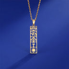 Ankh Eye of Horus Stainless Steel Pendant Necklace