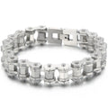 Matte 316l Stainless Steel Motorcycle Chain Man Bracelet for Men Gothic Hardware Bike Jewelry Gifts Men's Bracelets