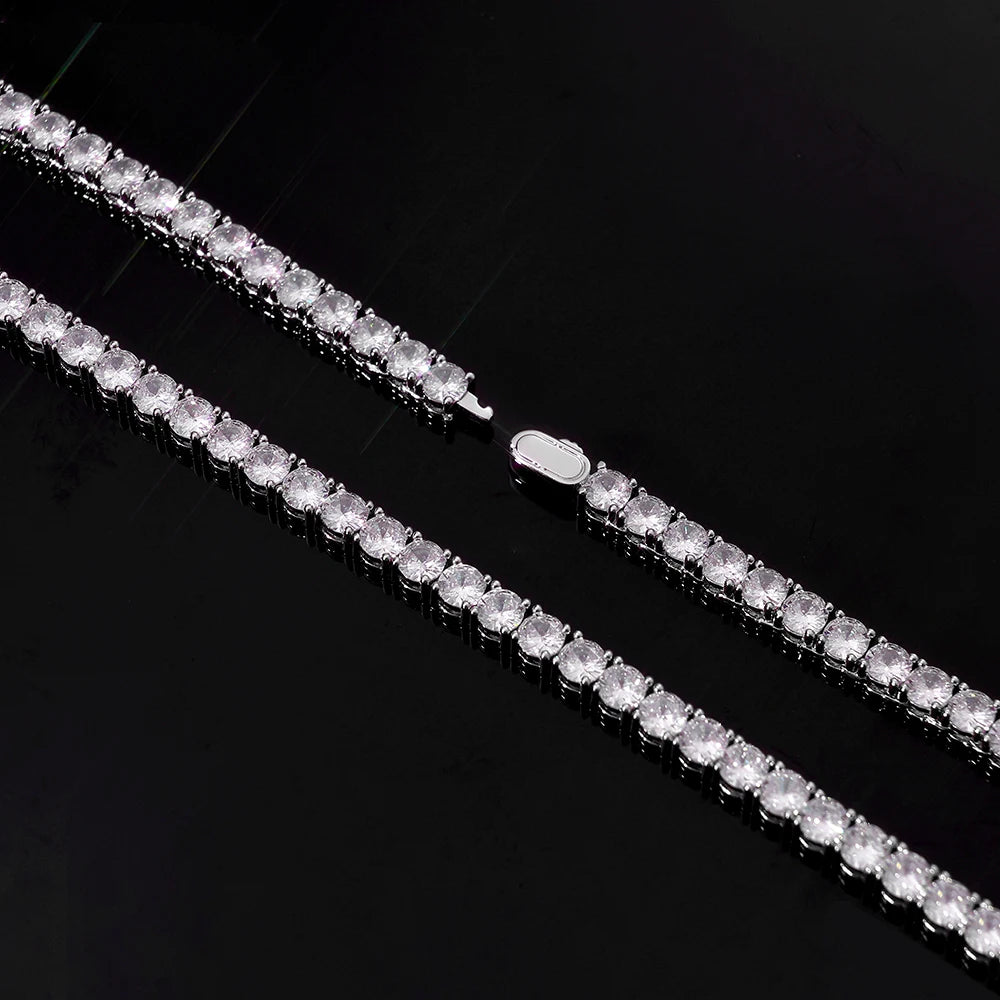 Gold Tennis Chain Full Diamond 3/4/5MM