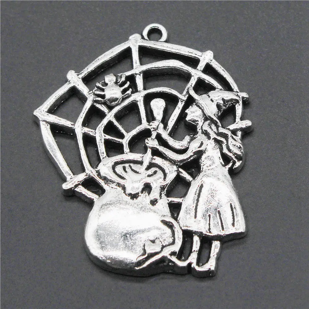Boho Spider Web Charms Pendant Female Jewelry Bulk Cheapest Items