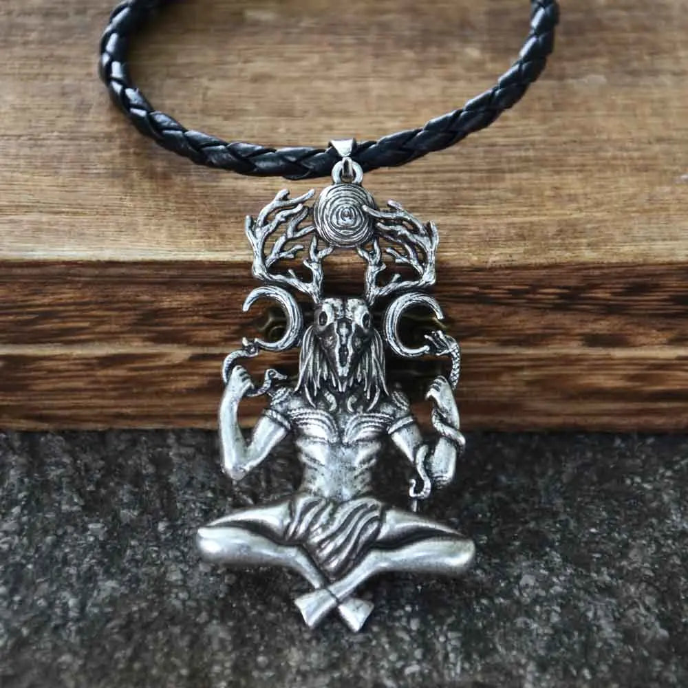 Cernunnos Horned God Pendant Necklace