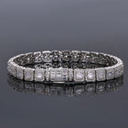 Tennis Chain Necklace Stainless Steel 7.5MM Cluster