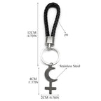 Cross Key Gold Pendant Crescent Moon Inverted