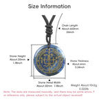 Iced Out Archangel Gabriel Pendant Necklace 30mm