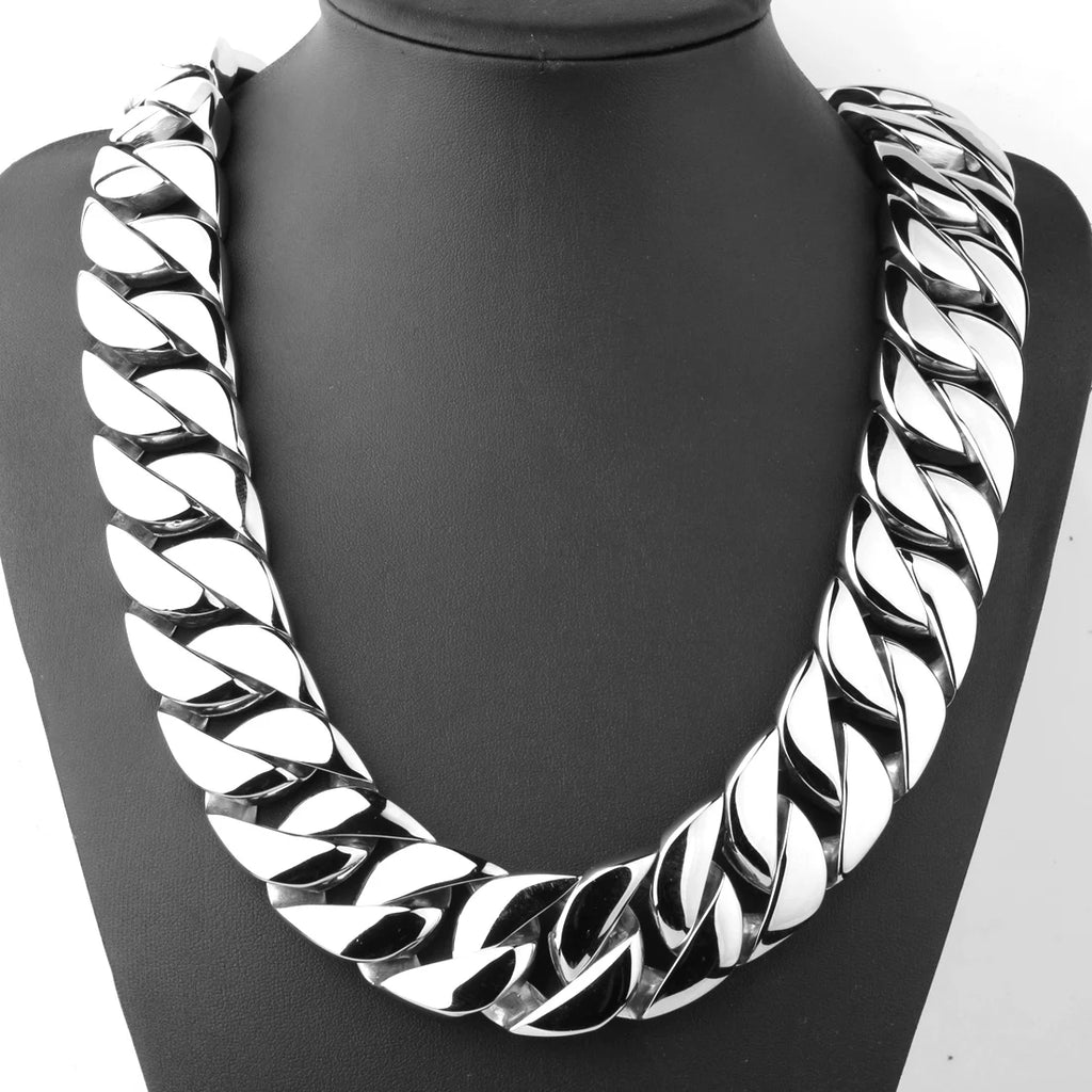 Cuban Link Necklace 24-31mm — Stainless