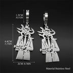 Snake Guitar Steel Earrings Trend Coiled