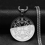 Star Pentacle Silver Pendant Necklace — Stainless Steel
