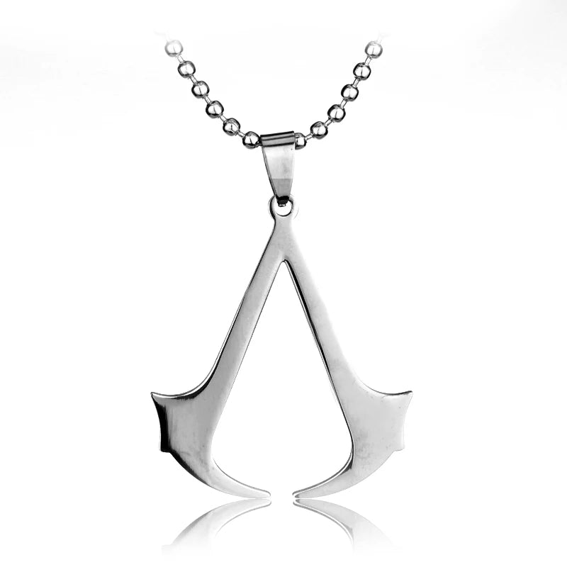 Fashion Metal Alloy Assassins Ezio Cosplay Pendant Necklace Knights Templar Iron Cross Necklaces For Men Women Connor