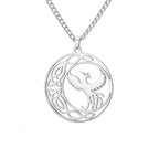 Winged Bird Totem Pendant Necklace — Stainless Steel