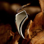 Beier Stainless Steel simple wolf tooth Pendant Minimalist style Chain Necklace men Jewelry BP8-1166