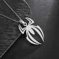 Stainless Steel Simple Personalized Spider Pendant Necklace Men and Women Fashion Party Pendant Jewelry Gift