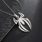 Stainless Steel Simple Personalized Spider Pendant Necklace Men and Women Fashion Party Pendant Jewelry Gift