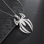 Spider Pendant Necklace — Two-Tone Stainless Steel