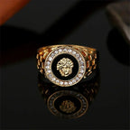Medusa Zircon Ring — Stainless Steel