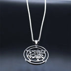 Demon Silver Pendant Seal Camio Women/men Gargantilha