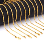 LUXUSTEEL 4MM Stainless Steel Hip-Hop Rock Unisex Fashion Jewelry Twisted Chain Necklace, Everyday Wear Versatile and Waterproof