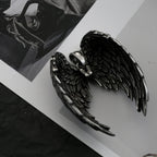 Angel Wing Pendant Necklace Silver Stainless Steel
