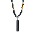 Tibetan Phurba Dagger Stone Necklace — Stainless Steel