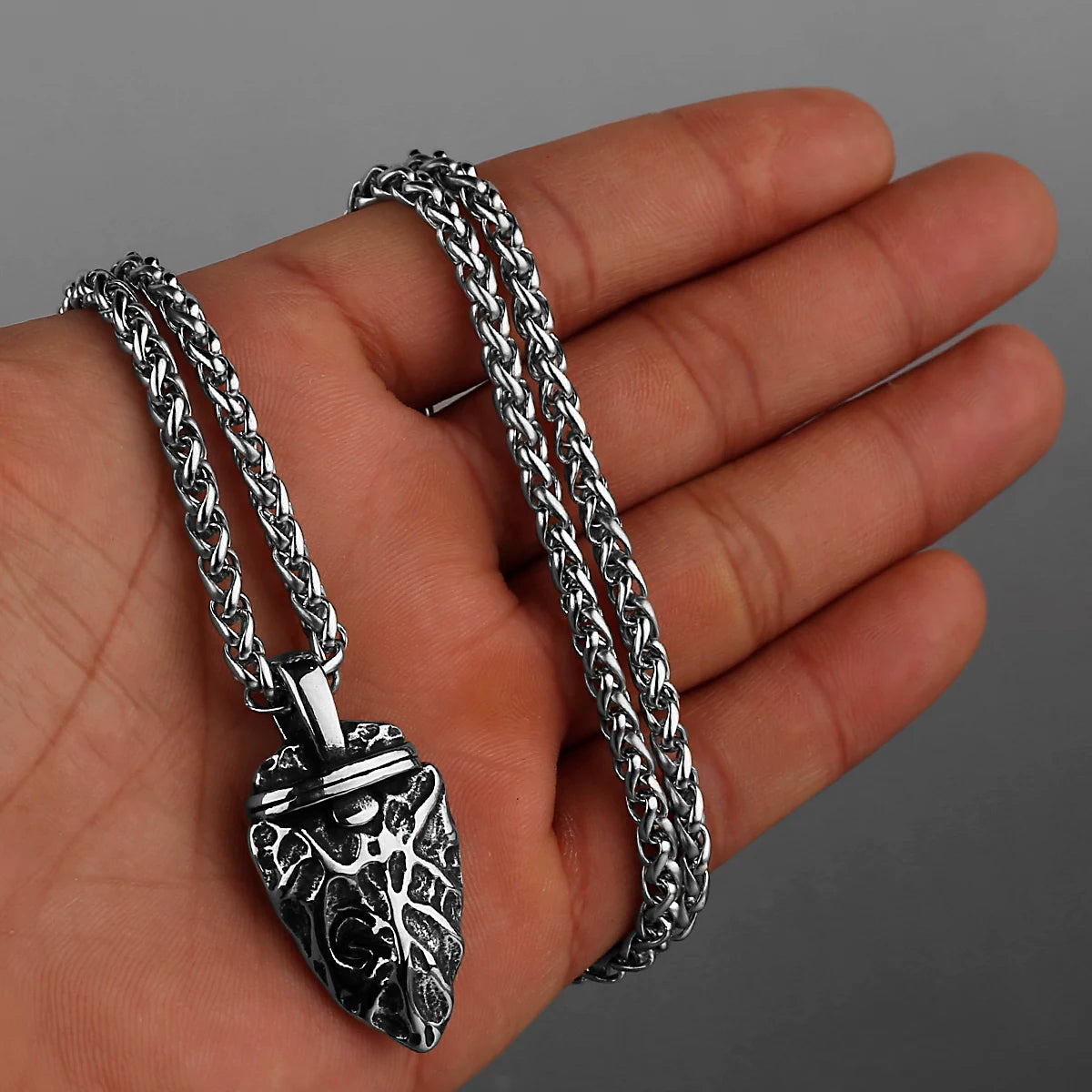 Minimal Pendant Necklace — Stainless Steel