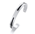 Viking Cuff Bangle Bracelet — Stainless Steel
