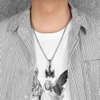Fallen Angel Pendant Necklace — Stainless Steel