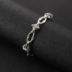 Stainless Steel Water Proof Bracelet for Men Women Irregular Chain Link with Knot Adjustable Extension Chain Trendy
