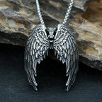Angel Wings Steel Pendant Punk