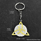 Celtic Two-Tone Chain Gothic Irish Trinity Knot
