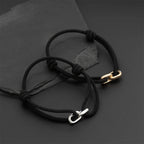Fashion Simple Weaven Milan Rope Adjustable Bracelet Men Women Charm Steel Buckle Survival Wristband Couple Jewelry