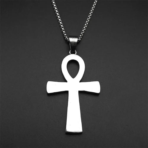Cross Egyptian Steel Pendant Anka Vintage